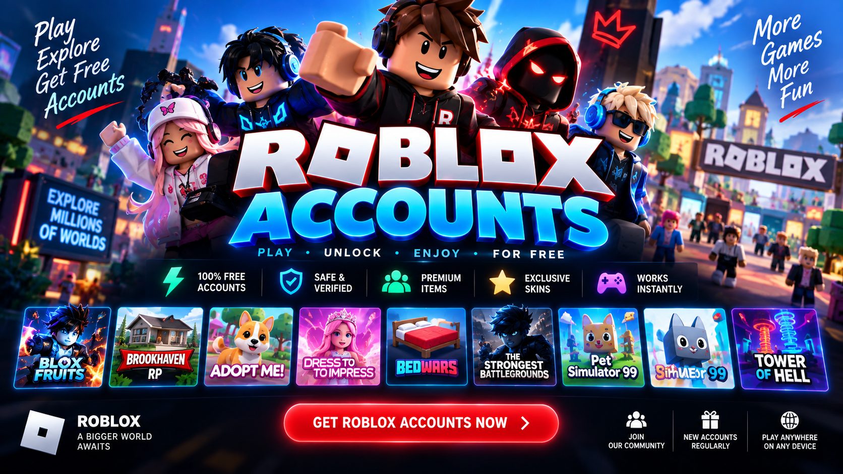 Free Roblox Accounts