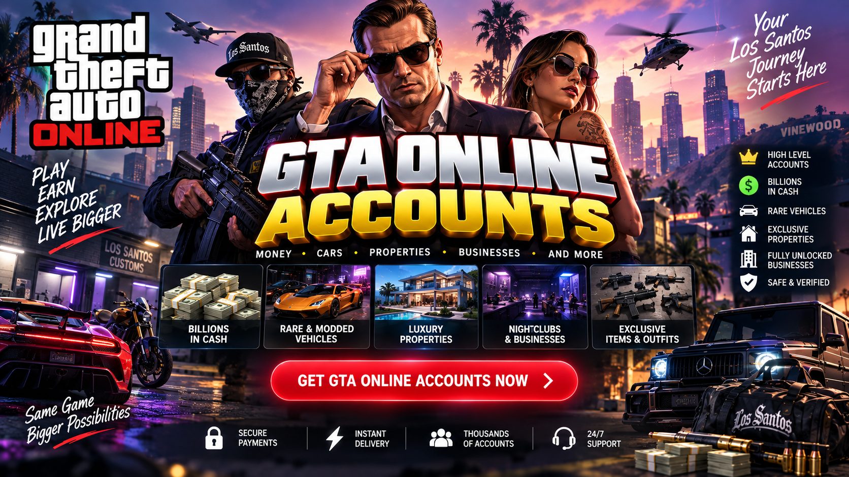 Free GTA Online Accounts