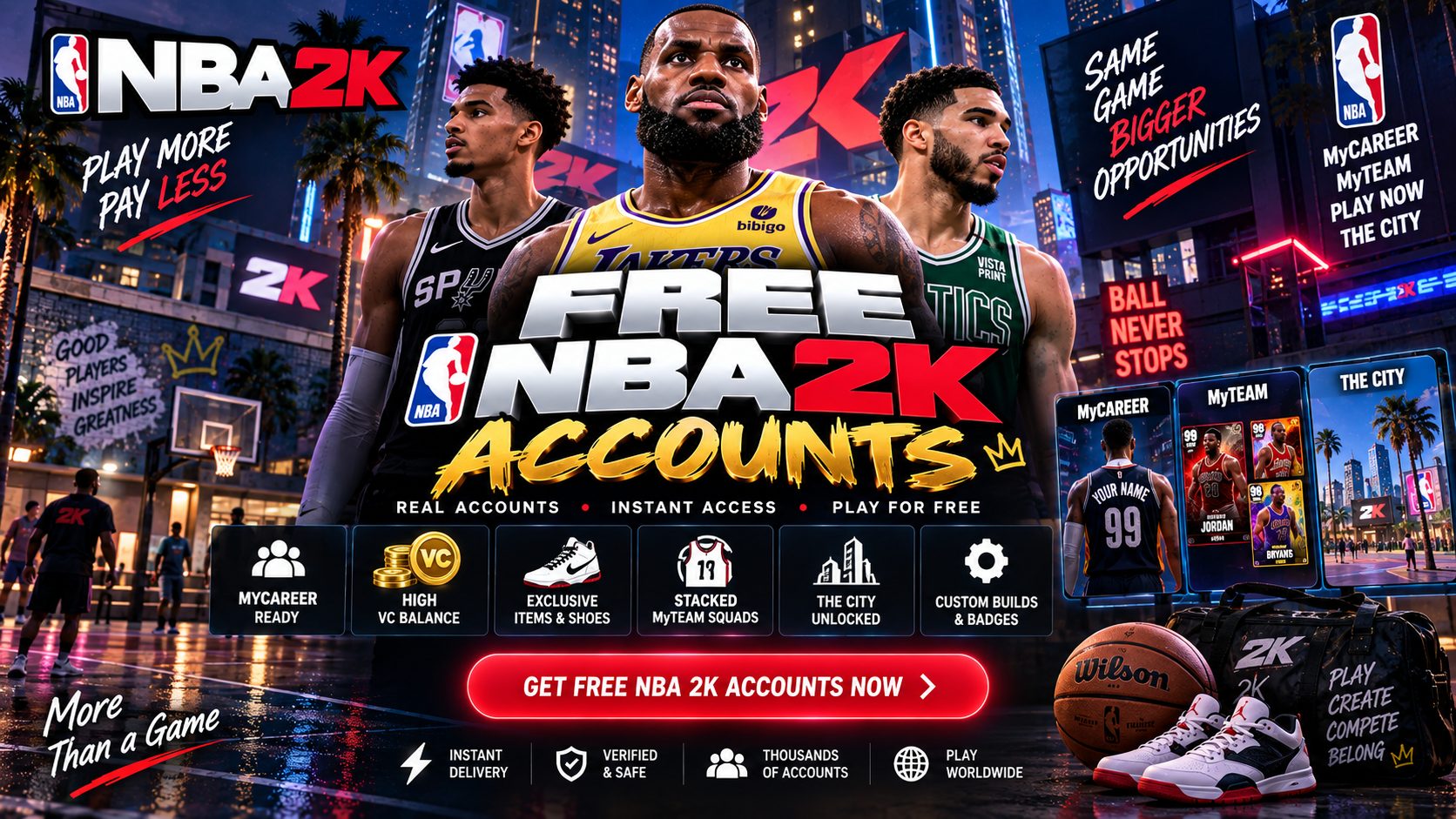 Free NBA 2K Accounts