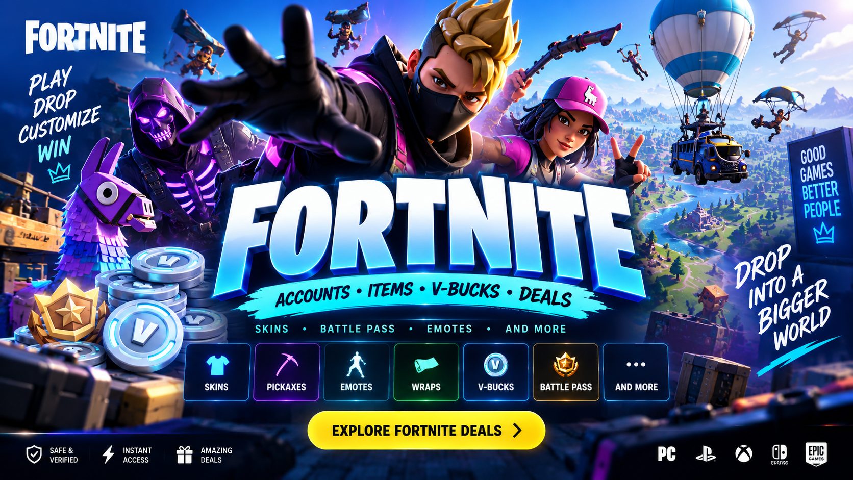 Free Fortnite Accounts