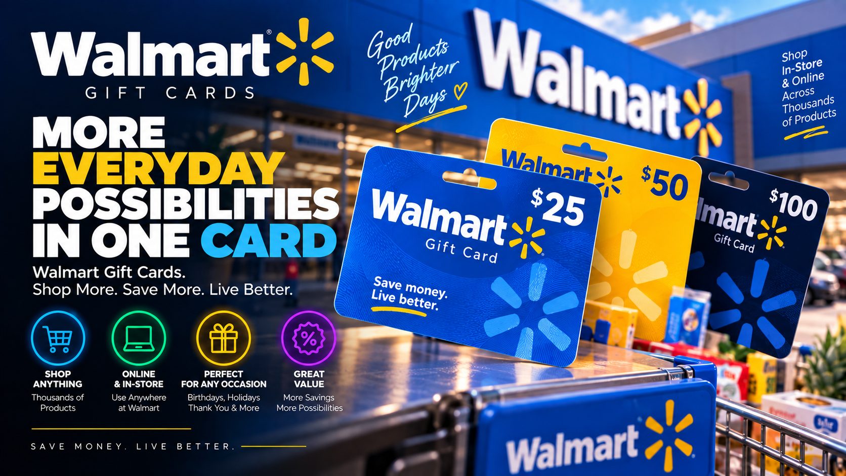 Free Walmart Gift Cards